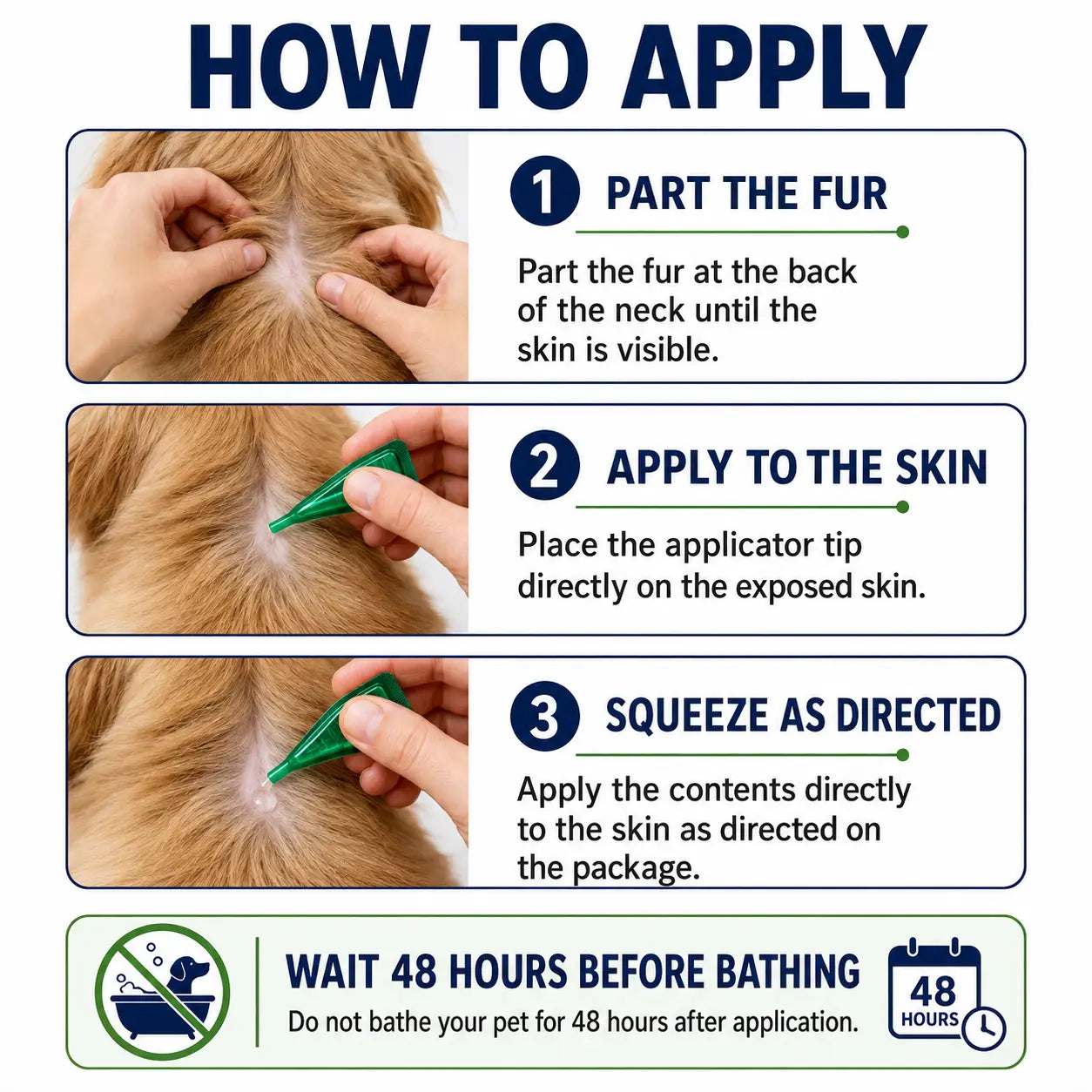 Spot on Pet Daily Topical Skin Care Serum for Cats & Dogs, Soothing Cleansing Solution, Pack of 6 Tubes