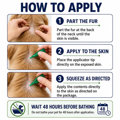 Spot on Pet Daily Topical Skin Care Serum for Cats & Dogs, Soothing Cleansing Solution, Pack of 6 Tubes