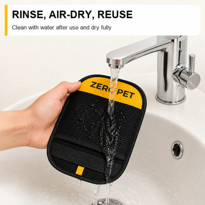 Reusable Pet Hair Remover Mitt, Washable Static Fur & Lint Cleaner for Furniture, Bedding & Car Seats
