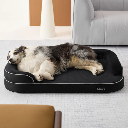 Lesure Realortho Orthopedic Dog Bed - Joint Protection for Large & Senior Dogs