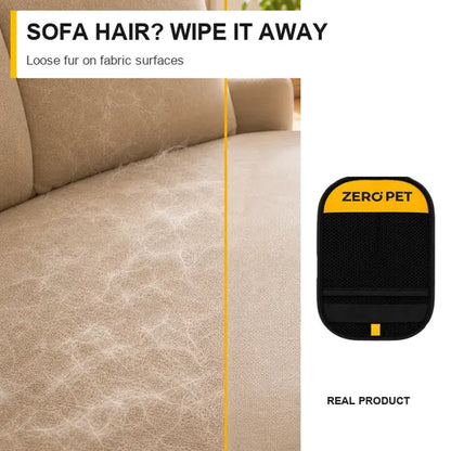 Reusable Pet Hair Remover Mitt, Washable Static Fur & Lint Cleaner for Furniture, Bedding & Car Seats